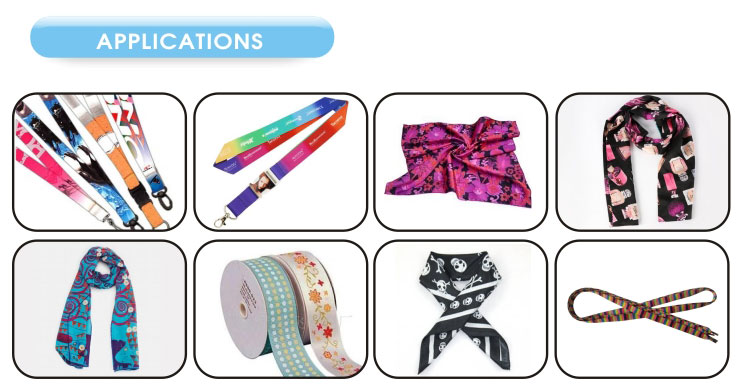 Jiangchuan brand ribbon and polyester roller heat transfer sublimation lanyard heat press printing machine